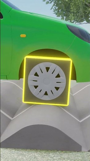 How Square Wheels Can Roll Smoothly 🤔 ( 3D Animation in Hindi ) #shorts