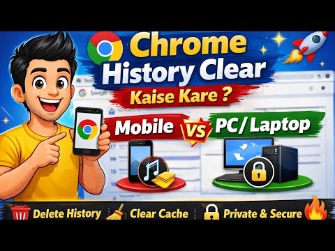 Chrome History Clear Kaise Kare 🔥 | Mobile & PC Dono Me History Delete Ka Tarika 2026