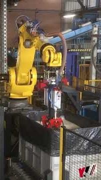 Rubber handling with FANUC robot | KV-Techniek