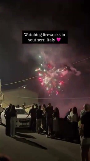 Magical Fireworks Show in Southern Italy: A Night of Color & Joy! 🌈🎆 #ItalyTravel #Fireworks