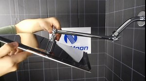 NearMoon Rain Shower Head with 11’’ Adjustable Extension Arm, Large Stainless Steel High Flow Rainfall Square Head, Bath Shower Waterfall Full Body Coverage (12 Inch, Chrome)