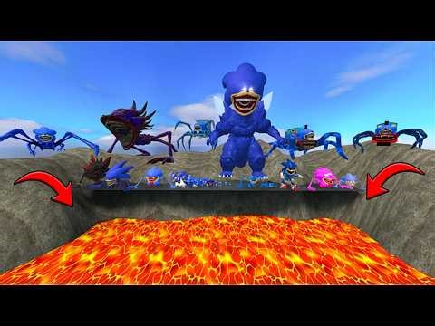 SPARTA KICK ALL SONIC EXE INTRO A LAVA VOLCANO - GARRY'S MOD!!