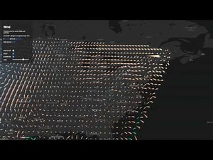 Wind map - vector field