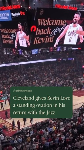 I’m From Cleveland on Instagram: "Cleveland welcomes back Kevin Love tonight 💍"