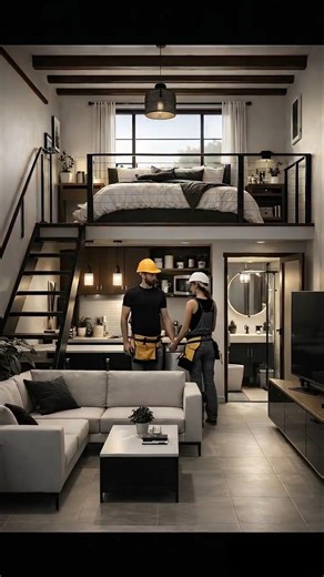 This Couple Turned an Old Tiny Kitchen Into a Dream Loft 😱 | Satisfying Renovation ASMR