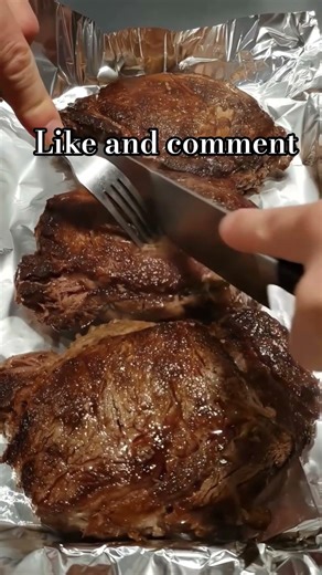 Slow roasted beef chuck roast. #shorts #shortsfeed #youtubecommunity