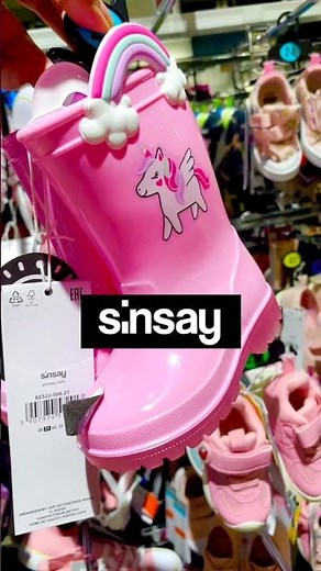 Sinsay Girls Pink Unicorn Waterproof Rain Boots Showcase 🦄 #pink #sinsay #kids #fashion #shopping