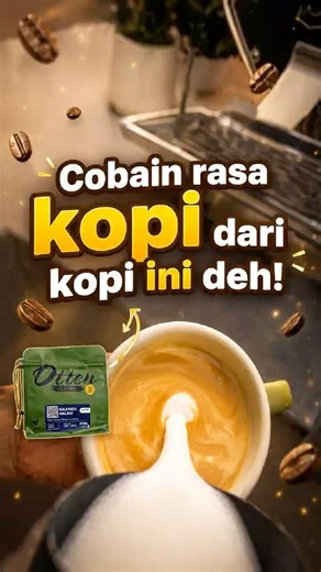 Kadang kita tuh gk butuh kopi yg terlalu rame rasanya #ottencoffee #coffee #arabica #sulawesimalino