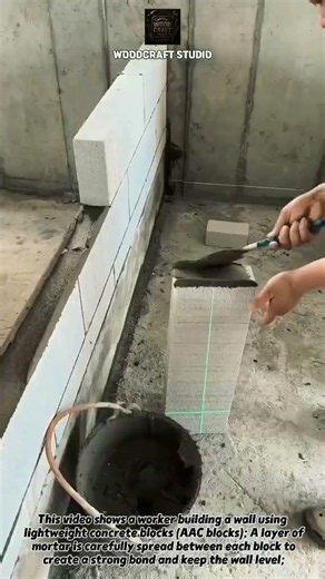 How Fast AAC Blocks Build Walls! #construction #builder #engineering