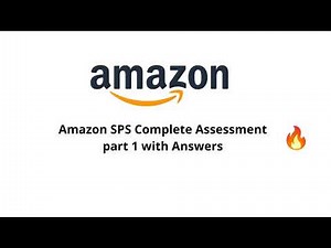 Amazon SPS Complete Assessment part 1 with answers 2021| Freshers and Experienced
