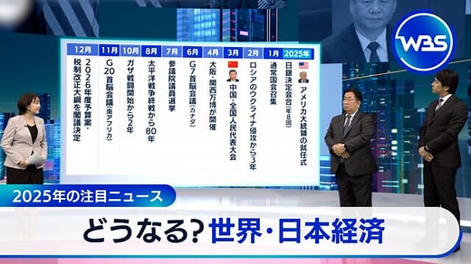 2025年の注目ニュース　どうなる?世界・日本経済｜テレ東BIZ