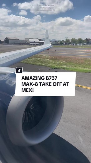 Exciting Boeing 737 MAX Engine Roar at Takeoff!