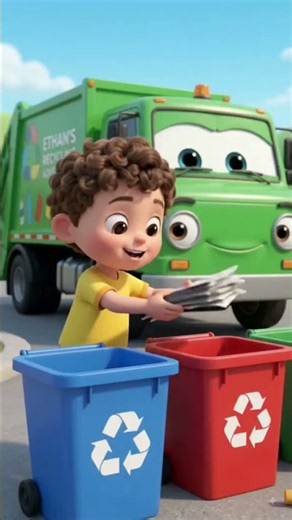 🚛 Beep Beep! The Garbage Truck Is Here! 🗑️✨ | Fun Kids Song