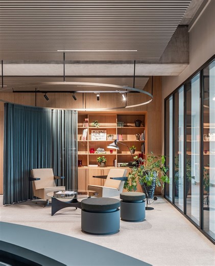 B-bis architecten | (Fresh perspective) A concrete shell, reimagined as a domestic office.⁠ ⁠ De Kleine Prins in Zwevegem is now complete — a shell-and-core... | Instagram