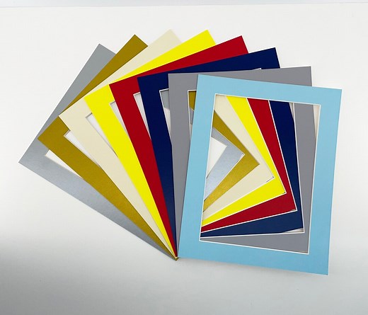 Custom Picture Mount Made to Measure, Photo Frame Mountboard Bevel Cut - Etsy UK