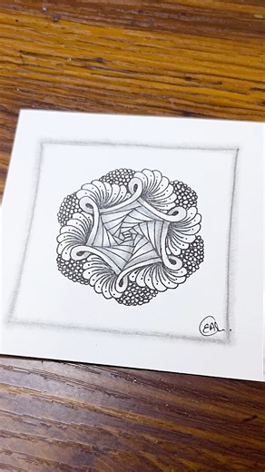 1.2M views · 16K reactions | Calm Your Mind With Zentangle Pattern | Drawing Tutorial For Beginners #zentangle #doodle #art #zenart #mindfulart #trending #viralpost #painting #easyart | Easy Art | Facebook