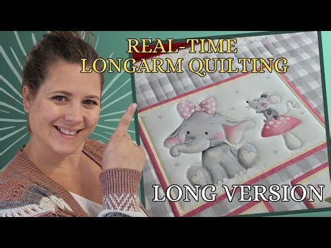 Longarm Quilting Baby Panel Quilt LONG VERSION