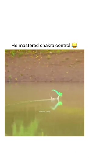 He mastered chakra control better then Naruto 😂🤣! #naruto#anime #shorts