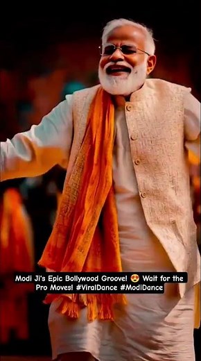 Modi Ji's Epic Bollywood Groove! 😍Wait for the Pro Moves! #ViralDance #ModiDance #shorts