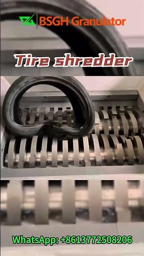 🔴 Tire Shredder | Double Shaft Shredder Tears Scrap Tire Demo 🔴