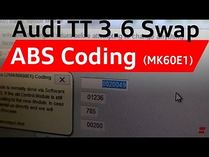 Audi TT 3.6 Swap ABS coding, no errors, ESP working, no brake booster error & coded for big brakes