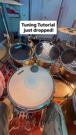 Nate Mueller on Instagram: "Tuning tutorial is officially live! Check my bio if you’re interested! It’s a 2 hour in depth step by step tutorial of how I tune my drums. I tune 2 drum kits from scratch showing my entire tuning process along the way. Also included a bonus drum tuning sheet chest with all my tunebot frequencies as well as low, medium, and high tuning settings. I’m always getting dms and comments about tuning, so I wanted to finally make a in depth tutorial for yall. Hope y’all enjoy