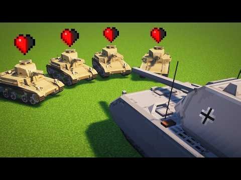 I Turned Minecraft Into a Brutal WW2 Tank War