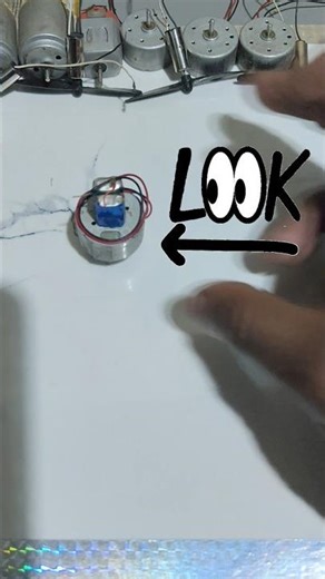 Amazing 🤩 Motor Experiment 🔋 Simple Science Project at Home. #short #shrotfeed #newcreation