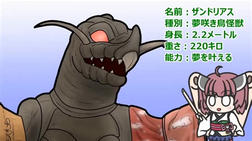 【ウルトラ怪獣大百科】10秒でわかるザンドリアス【東北きりたん解説】