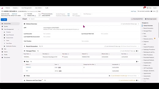 MAPD Assessment and Care Plan review