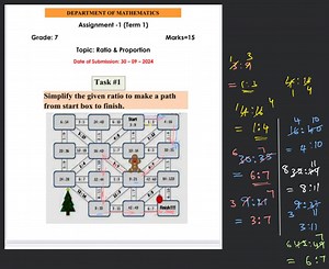 DEPARTMENT OF MATHEMATICSAssignment -1 (Term 1)Grade: 7Marks... | Filo