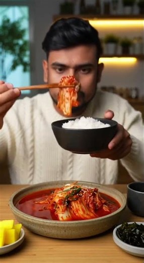 KIMCHI ASMR 🔥 Korean Mukbang with Rice! Spicy & Juicy Eating Sounds 🤤 ASMR by SHAMIM