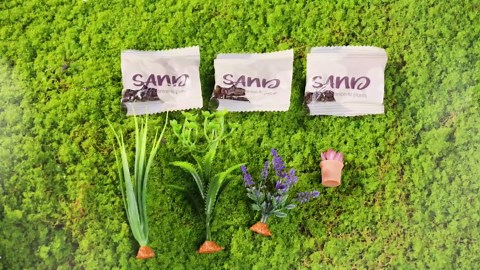 70 PCS Make It Miniature Brands Nature Garden Plants Set, Mini Botanical Collectibles, Tiny Paper Flower Bouquet DIY Craft Kit, with Wood Display Stand, Miniature Toy Gift for Kids and Adults