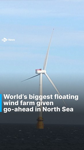 The world’s biggest floating wind farm has been given the go-ahead off Scotland’s coast. Aberdeen-based Flotation Energy and Vargronn announced their joint Green Volt project has been granted offshore planning approval to deliver the first commercial-scale offshore wind farm in Europe. The wind project, off the coast of Peterhead in the North Sea, is set to include up to 35 floating turbines, with capacity to provide 560 MW of renewable energy capacity. #news #stvnews #energy #greenenergy #WindP