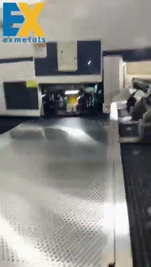 Stainless Steel Perforated Sheet in Production