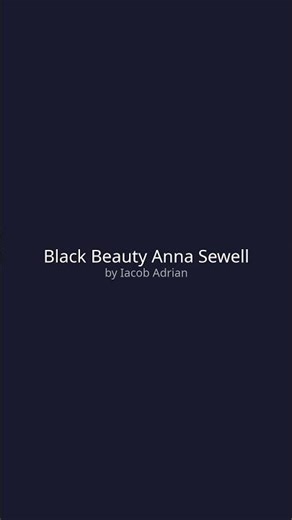 Black Beauty Anna Sewell: Key Ideas You Need to Know | #Shorts