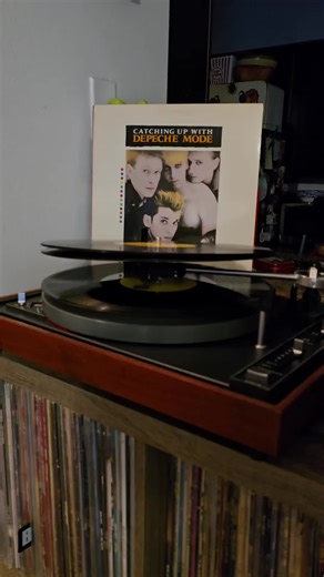 Old school playlist...with a stack turntable. #genx #oldschoolplaylist #turntable #depechemode #80smusic