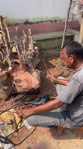 EPIC: Porcupine Orchid Pot from a Huge Plant Root! 🌱😮#plants #reelsvideo #reelsfb #reelsviral #bonsaiworld #gardening #reels #nilkanta | Nilkanta Halder, The Indian Gardener