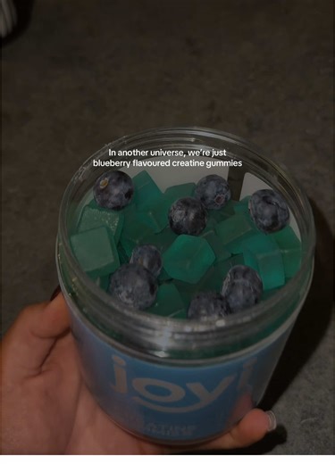 In another universe where creatine actually tastes good… 🍇✨ …and staying consistent doesn’t require a shaker, powders, or mental effort. I used to want to take creatine regularly — but powders were messy, easy to forget, and honestly just not realistic with a busy schedule. Now it’s literally 4 blueberry-flavoured gummies a day and I move on with my life. No chalky shakes. No overthinking. Just consistency — which is what creatine actually needs to work. Creatine isn’t about overnight changes. 