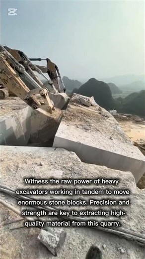 Precision Quarrying: Pushing Massive Stone Slabs