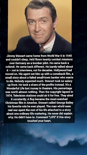 Jimmy Stewart’s Most Meaningful Role | The True Story Behind It’s a Wonderful Life ❤️