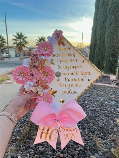 Graduation Caps 2026 Grad Cap Ideas Grad Cap Designs 2026 Promotion Gift Pink Grad Cap With Bow Class of 2026 Graduation Cap Decor Grad Gift - Etsy