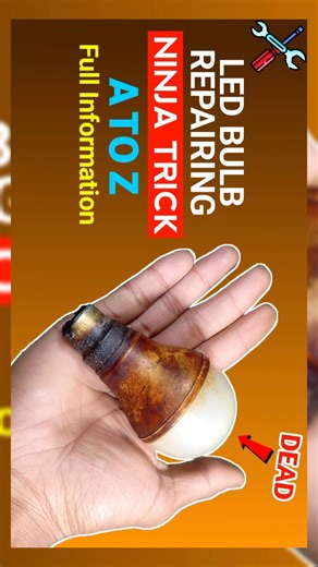 💡LED Bulb Repair Karo Es Ninja Trick Se #shorts #repair #tranding #ytshorts