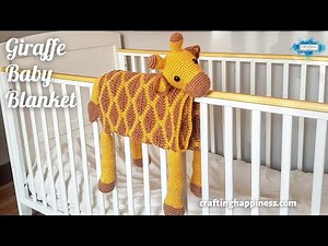 Giraffe Baby Blanket Crochet Pattern | Crafting Happiness PROMO VIDEO