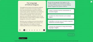 The Language of Political SlogansThroughout the history of Am... | Filo