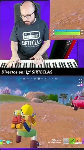 👉 Playing the ARK: Survival Evolved theme while playing Fortnite 🎹🦖🔥