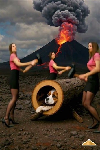 Knock the wood!! Dog Rescue Mission!! Volcano!!