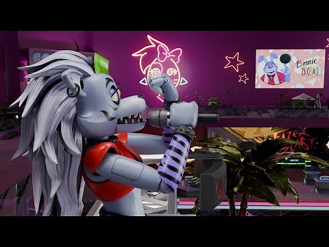 Roxanne Wolf Promoting Roxy Raceway Voice Line Animated - FNaF: Security Breach - Blender