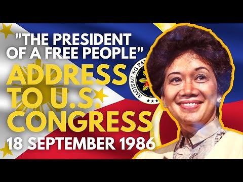 The Speech That Gave The Philippines $200 Million | PRESIDENT CORY AQUINO’S SPEECH TO US CONGRESS 🇵🇭