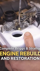 Complete Briggs & Stratton engine rebuild and restoration